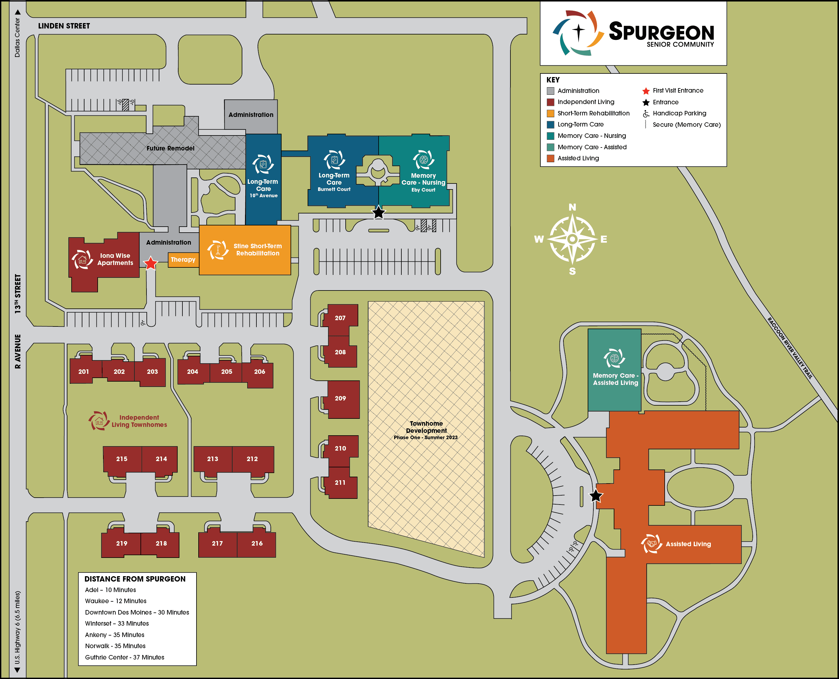 Spurgeon Senior Community Campus Map